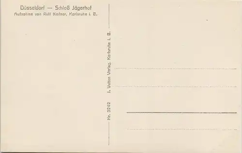 Pempelfort-Düsseldorf Partie am Schloss Jägerhof (Castle Building) 1920