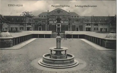 Ansichtskarte Essen (Ruhr) Margarethenhöhe Schatzgräber-Brunnen 1913