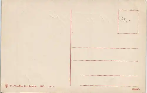 Lindau (Bodensee) Hafen Leuchtturm & Löwe a.d. Hafeneinfahrt 1907