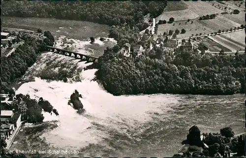Ansichtskarte Neuhausen am Rheinfall Luftbild Rheinfall 1962