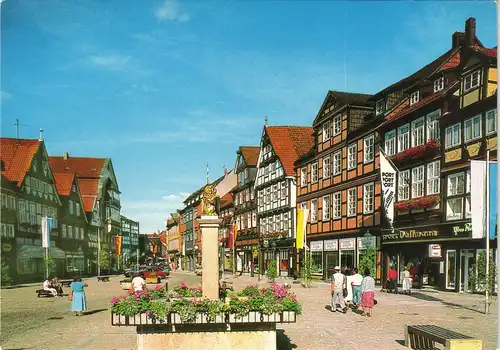 Ansichtskarte Celle Großer Plan - Geschäfte 1990