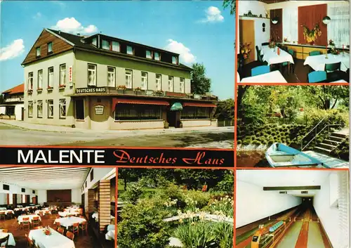 Ansichtskarte Malente Hotel Deutsches Haus MB Kegelbahn 1973