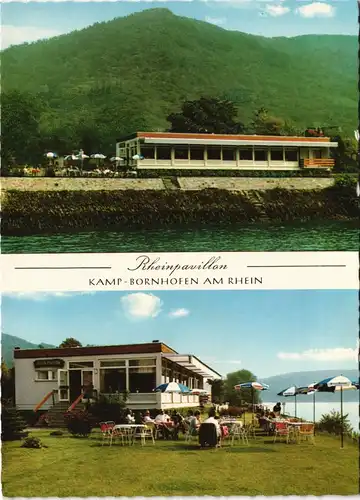 Ansichtskarte Kamp-Bornhofen 2 Bild Rhein-Pavillon 1973