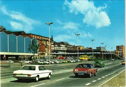 Ansichtskarte Kiel Bahnhof , Opel - Straße 1978