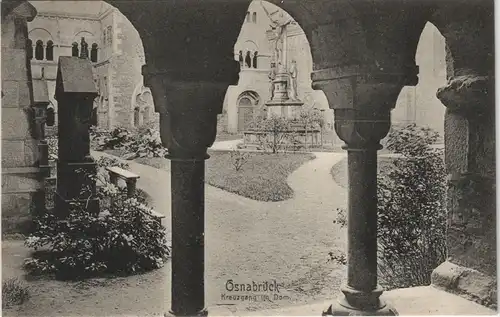 Ansichtskarte Osnabrück Kreuzgang im Dom St. Peter 1910