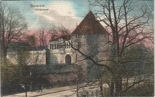 Osnabrück Partie an der Viti-Schanze 1907/1906   gelaufen mit Stempel OSNABRÜCK