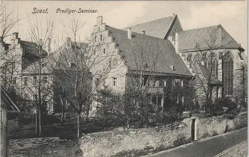 Ansichtskarte Soest Prediger-Seminar, Gebäude Ensemble, Gesamtansicht 1910