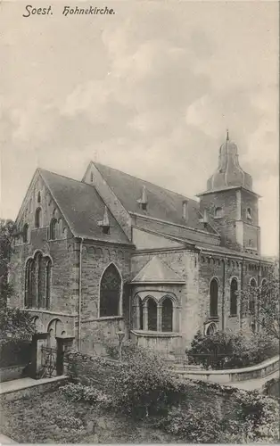 Ansichtskarte Soest Partie an der Hohnekirche Kirche (Church) 1910
