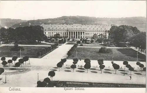 Ansichtskarte Koblenz Panorama-Ansicht Schloß Schloss Gesamtansicht 1910