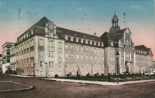 Duisburg Straßen Partie am Kgl. Landgericht, Amtsgericht 1915/1910