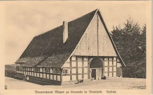 Ansichtskarte Bielefeld Umland-Ansicht Partie am Bauernhaus Meyer 1920