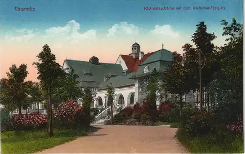 Ansichtskarte Chemnitz Küchwaldschänke 1913