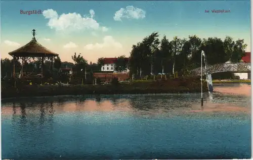 Ansichtskarte Burgstädt Im Wettinhain - Pavillon 1913