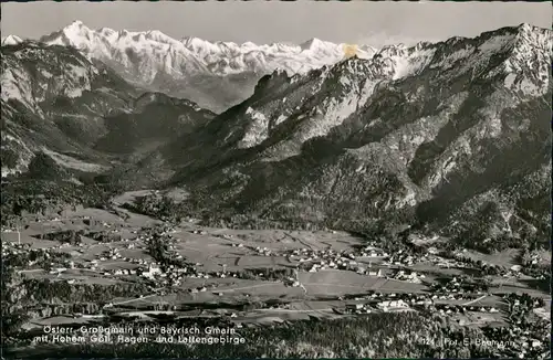 Ansichtskarte Bayerisch Gmain Blick auf die Stadt 1963