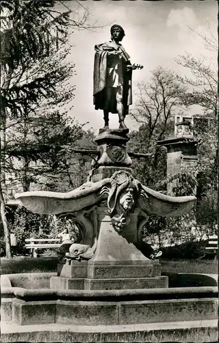 Ansichtskarte Schwäbisch Gmünd Stadtgarten - Brunnen 1963