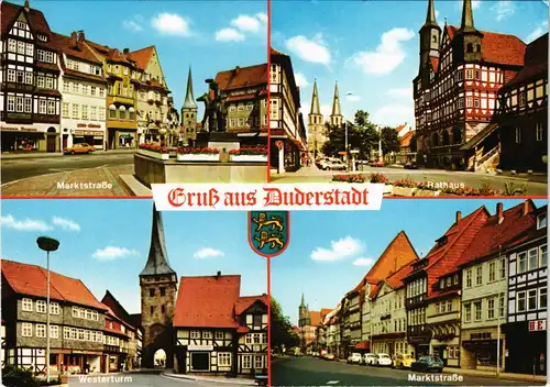 Ansichtskarte Duderstadt Marktstraße, Westerturm 1983