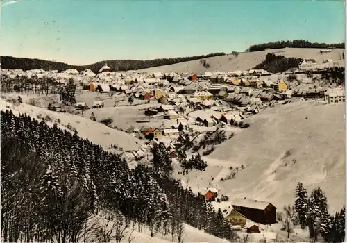 Ansichtskarte Sankt Andreasberg-Braunlage Blick auf die Stadt im Winter 1973
