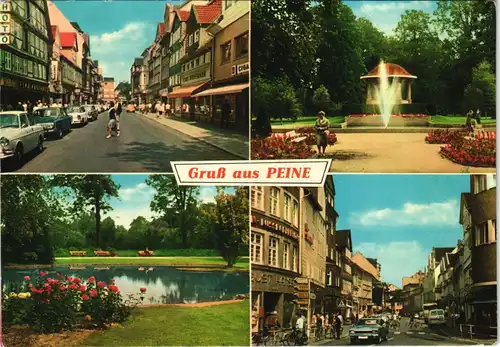 Ansichtskarte Peine 4 Bild: Parkanlagen, Straßen 1971