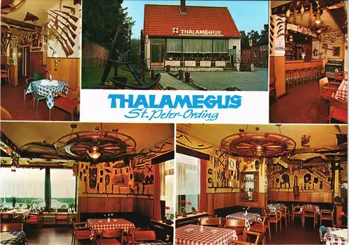 Ansichtskarte St. Peter-Ording Thalamegus Gasthaus - Innen 1978