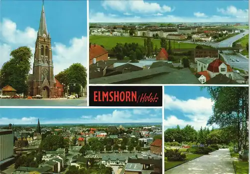 Ansichtskarte Elmshorn Stadtpartien 1972