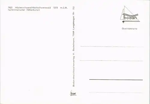 Ansichtskarte Höchenschwand Straße, Ford Auto 1978