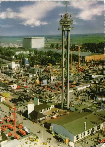 Ansichtskarte Hannover Messegelände, Turm - Fotokunst 1968