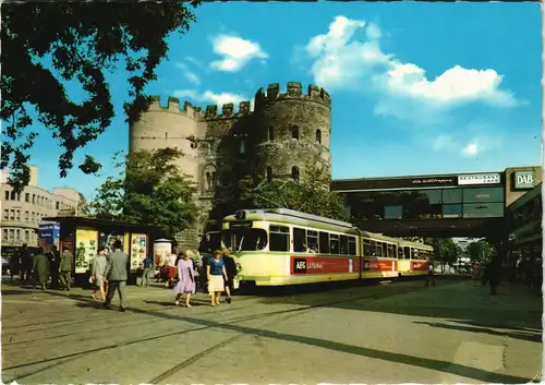 Ansichtskarte Köln Hahnentor, Straßenbahn, Kiosk 1977