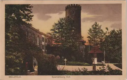Ansichtskarte Bielefeld Burg Sparrenburg (Castle Postcard) Hof Ansicht 1910