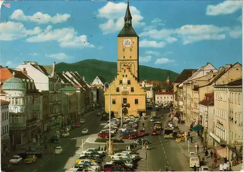 Ansichtskarte Deggendorf Stadtplatz 1984