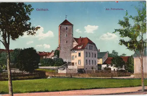 Ansichtskarte Geithain Am Pulverturm 1913