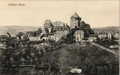 Burg an der Wupper-Solingen Schloss Burg (Castle) Panorama Ansicht 1910