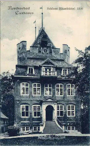 Cuxhaven Schloß Ritzebüttel Schloss Gesamtansicht (Castle) 1908