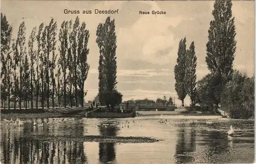 Ansichtskarte Deesbach Neue Brücke 1912