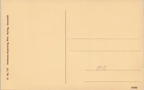 Erbach (Odenwald) Schloss (Castle) Jagdsaal, Hirsch-Gallerie 1910