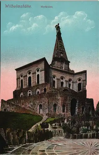 Bad Wilhelmshöhe-Kassel Cassel Herkules Monument bei Kassel 1910