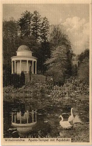 Bad Wilhelmshöhe-Kassel Cassel Wilhelmshöhe Apollo-Tempel mit Aquädukt 1920