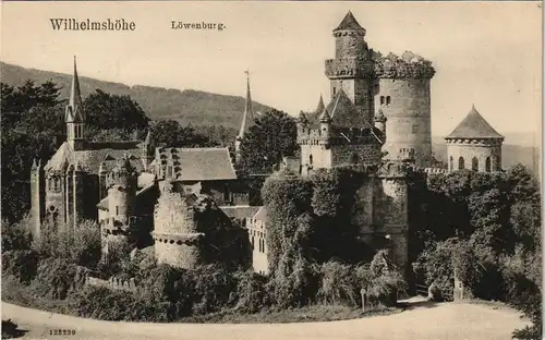 Bad Wilhelmshöhe-Kassel Cassel Löwenburg Burg Gesamtansicht 1908