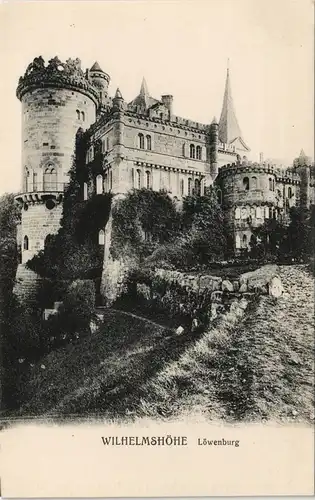 Bad Wilhelmshöhe-Kassel Cassel Löwenburg Burg Gesamtansicht (Castle) 1905