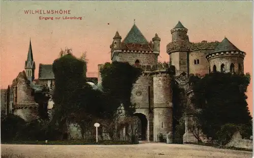 Bad Wilhelmshöhe-Kassel Cassel Löwenburg (Castle  Burg in Hessen 1909/1906