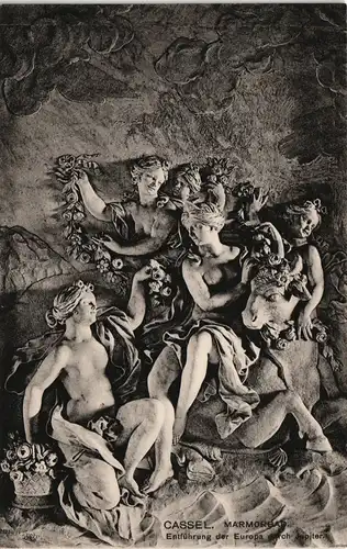 Ansichtskarte Kassel Cassel Marmorbad - Relief Entführung der Europa 1910