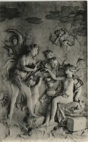 Ansichtskarte Kassel Cassel Relief im MARMORBAD, VERLOBUNG DES BACCHUS 1907
