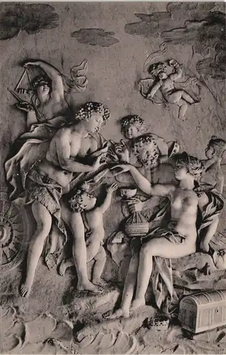 Kassel Cassel Vermählung des Bacchus mit Ariadne Relief im MARMORBAD 1910