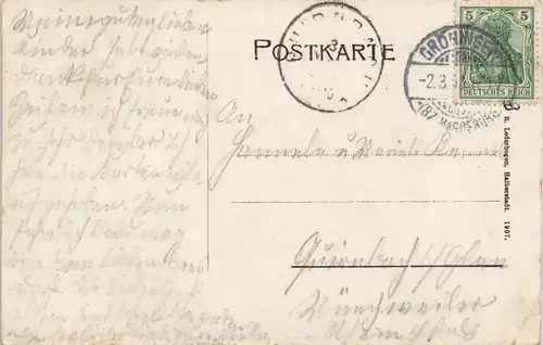 Ansichtskarte Halberstadt Dom von Norden 1907