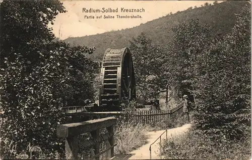 Ansichtskarte Bad Kreuznach Partie auf Saline Theodorshalle 1925