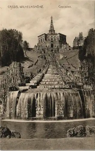 Bad Wilhelmshöhe-Kassel Cassel Herkules und Kaskaden Bauwerk Ansicht 1911