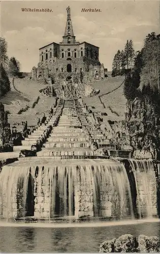 Bad Wilhelmshöhe-Kassel Cassel Blick auf Herkules und Kaskaden 1910