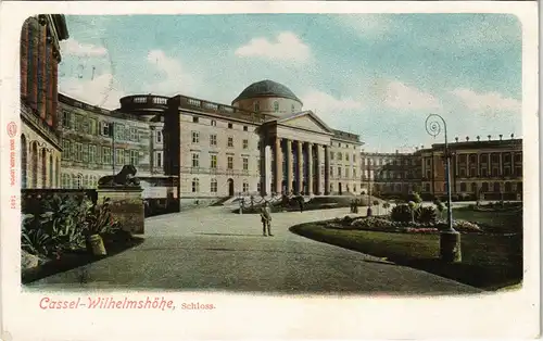 Bad Wilhelmshöhe-Kassel Cassel Schloss Wilhelmshöhe Castle, Vorderansicht  1905