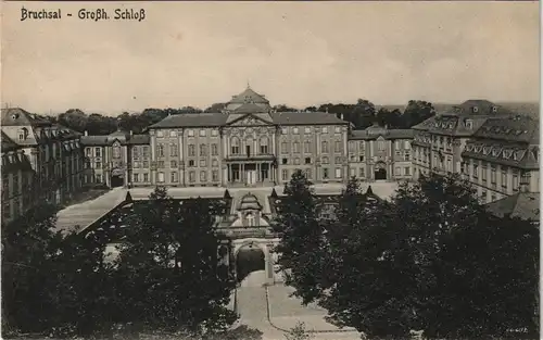 Ansichtskarte Bruchsal Schloß Großherzogliches Schloss (Castle) 1910