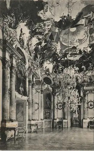 Ansichtskarte Bruchsal Schloß (Castle) Marmorsaal Schloss-Innenansicht 1912