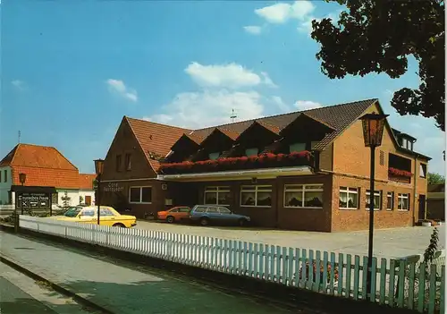 Ansichtskarte Sandstedt Hotel Cafe Restaurant Deutsches Haus 1981
